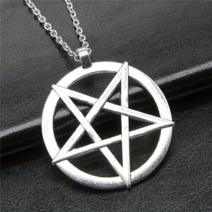 Collier Pentagramme Inversé couleur Argent